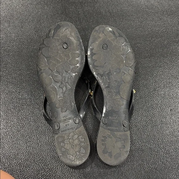 Valentino Black and Gold Women's jelly sandals. 9.5/41 - Picture 3 of 3